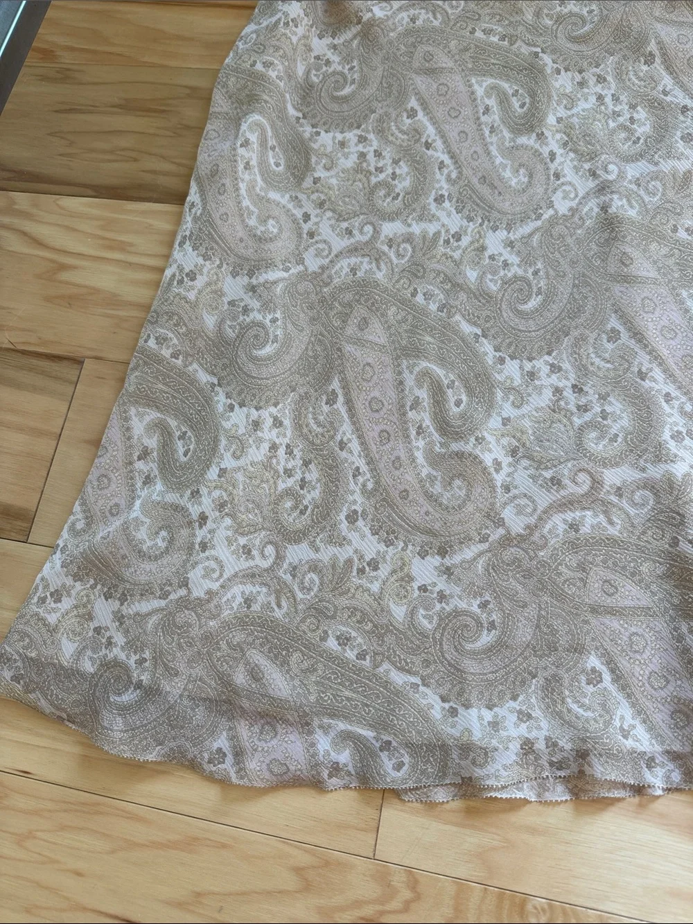 Ralph Lauren paisley print a line skirt
